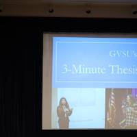 Dr. Potteiger talking to the audience